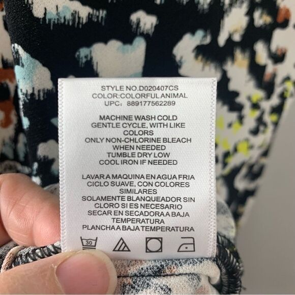 Christian Siriano Multicolor Animal Print Tunic Shift Shirt Dress - Picture 12 of 12